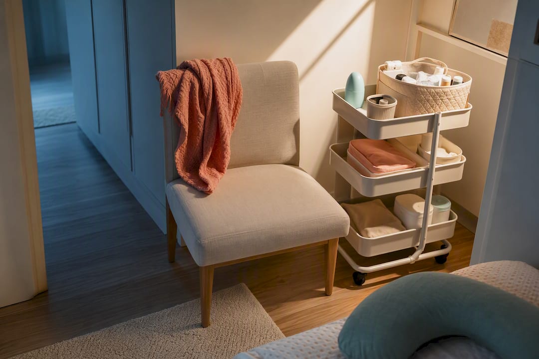 Compact nursing station in a small room